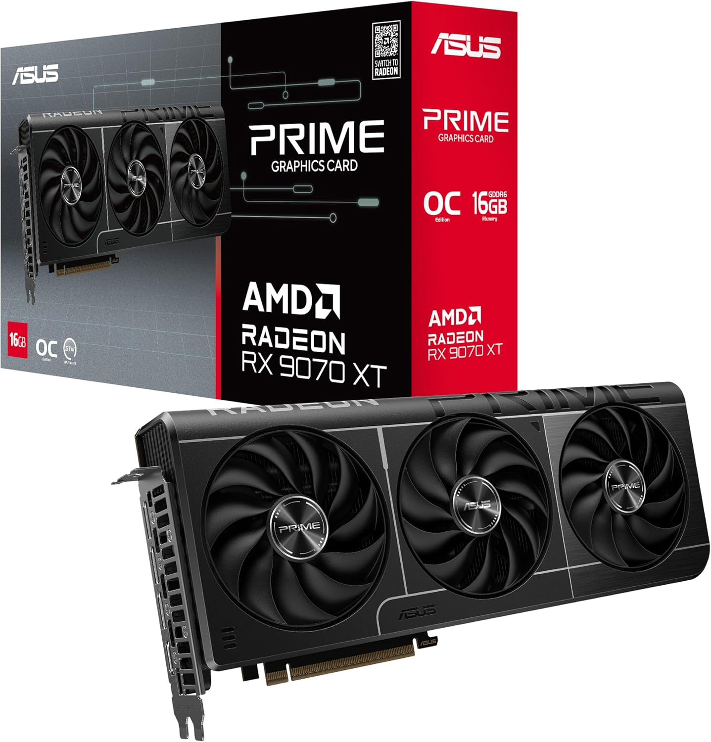 ASUS PRIME Radeon RX 9070 XT OC Edition 16GB