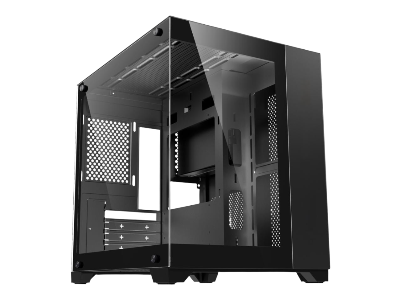 DIYPC CUBE01 Tempered Glass Micro-ATX Case