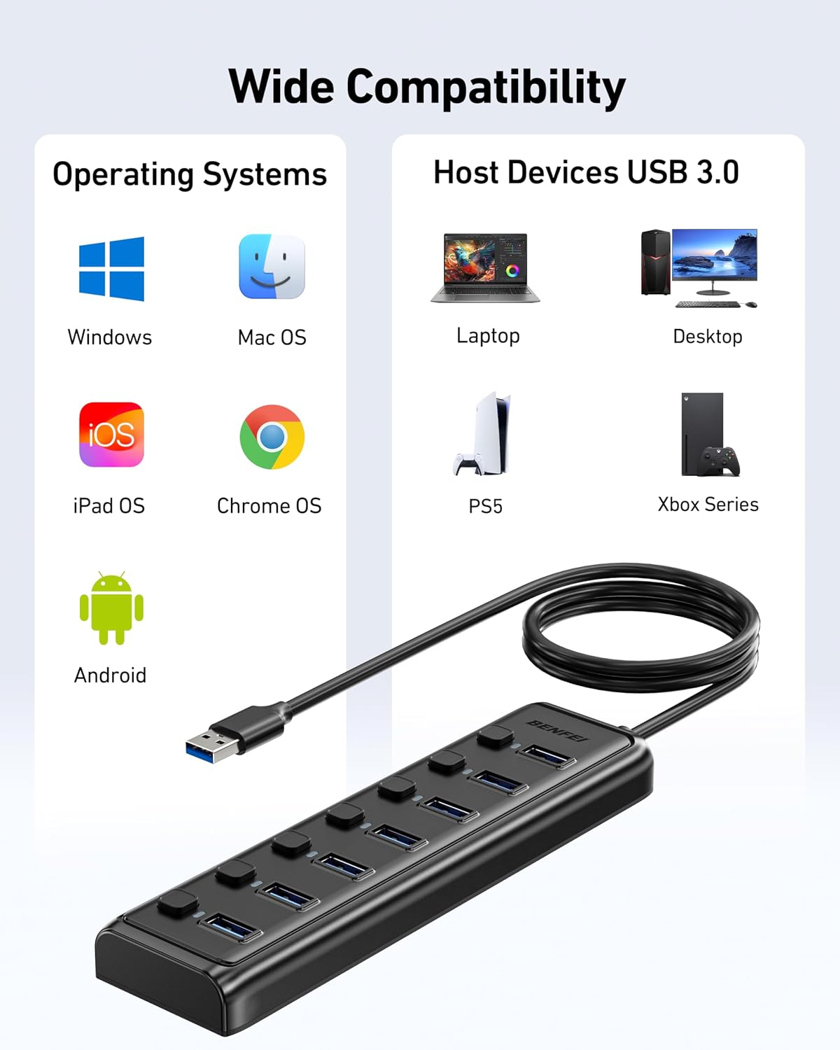 7-Port USB 3.0 Hub