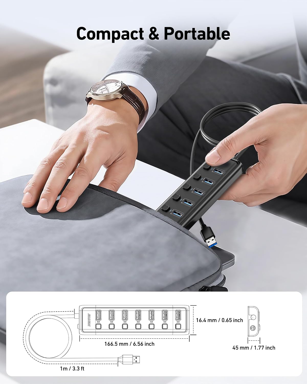 7-Port USB 3.0 Hub