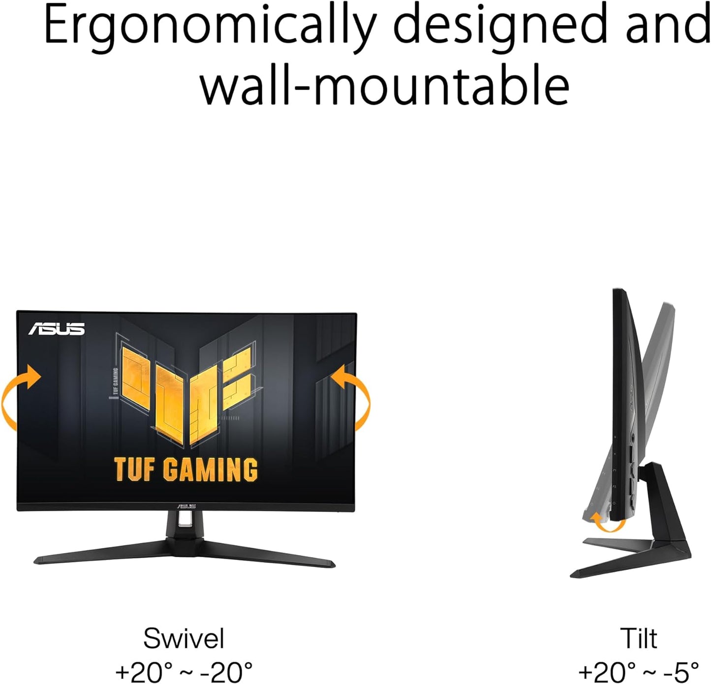 ASUS TUF VG3A Gaming 27" 1440p QHD Curved 0.5ms 180Hz Monitor