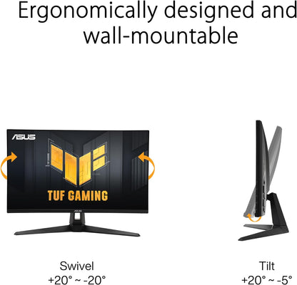 ASUS TUF VG3A Gaming 27" 1440p QHD Curved 0.5ms 180Hz Monitor