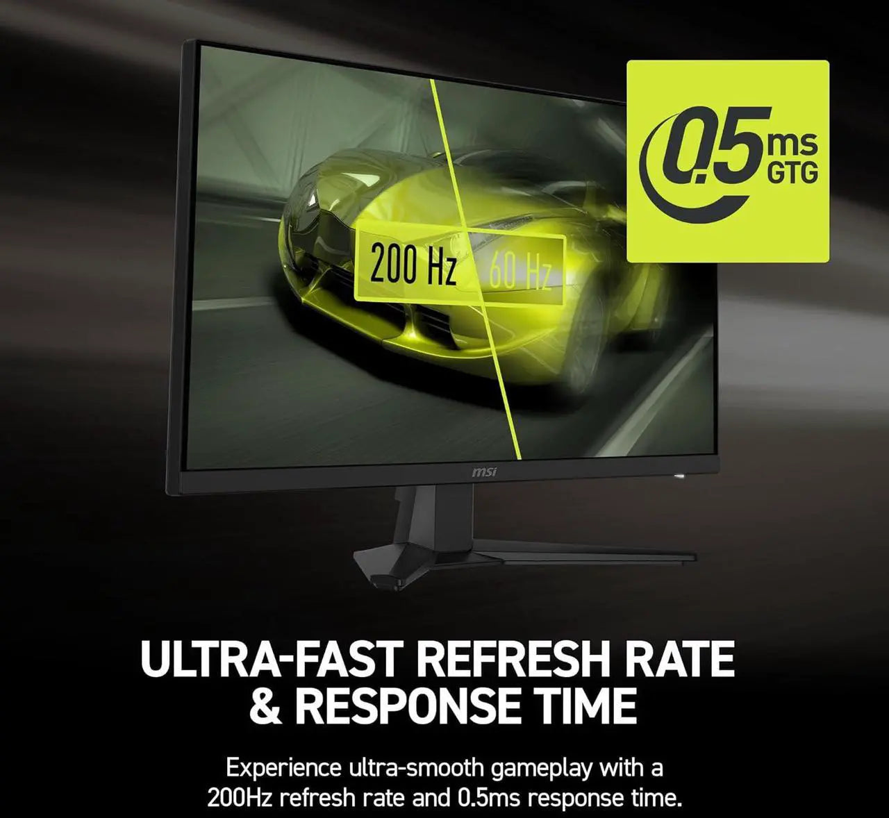 MSI 27" 1920x1080 200 Hz Rapid IPS FHD16:9 Gaming Monitor 272F