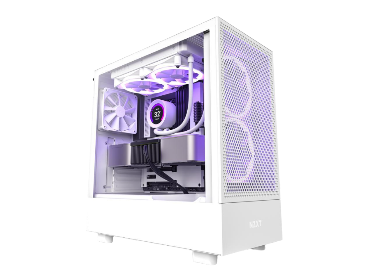 Open Box: NZXT H5 Flow ATX Case (White)