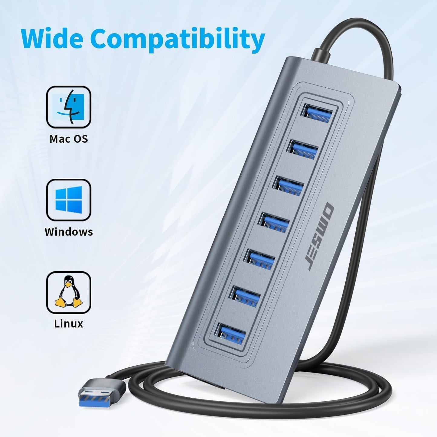 7-Port POWERED USB 3.0 Hub 5V/4A