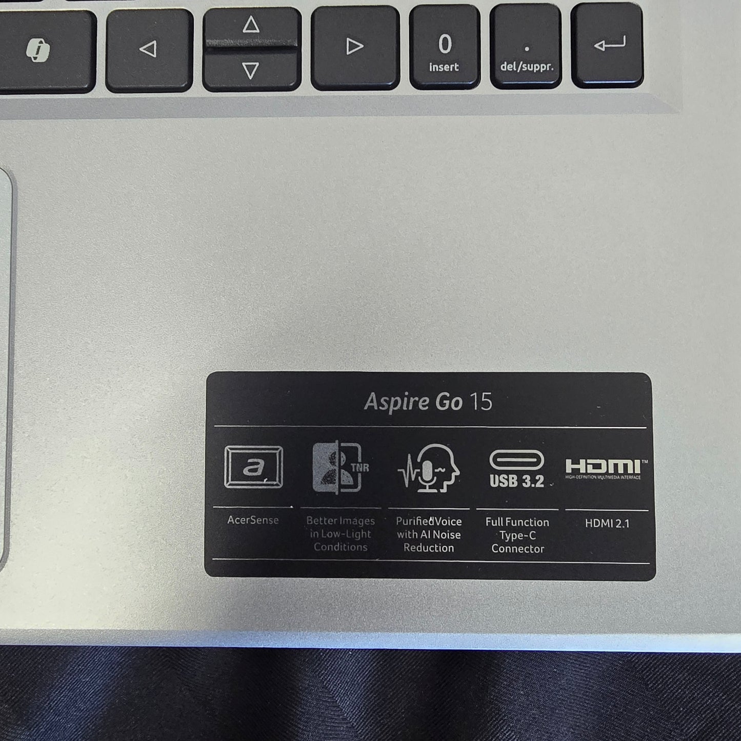 Acer Aspire Go 15 15.6" 60Hz 1080P Pure Silver Laptop - Re-Certified
