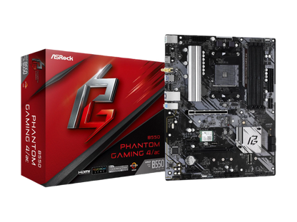 ASRock B550 Phantom Gaming 4 AM4 ATX Motherboard with WiFi