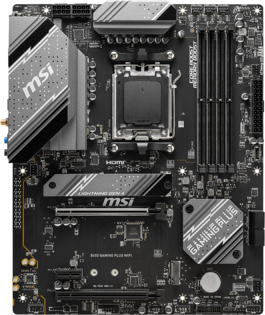 MSI B650 GAMING PLUS AM5 ATX Motherboard with WiFi 6E