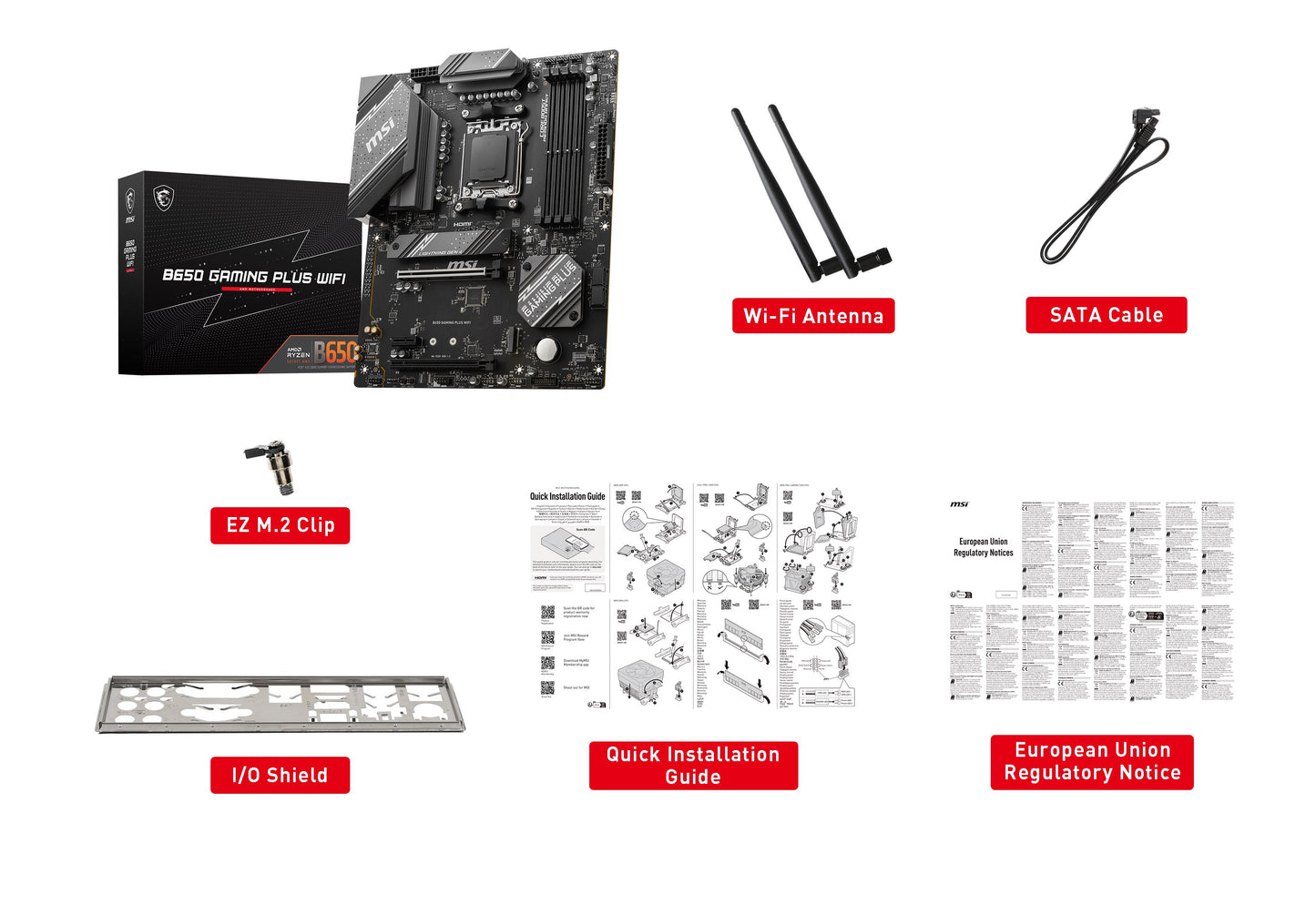 MSI B650 GAMING PLUS AM5 ATX Motherboard with WiFi 6E