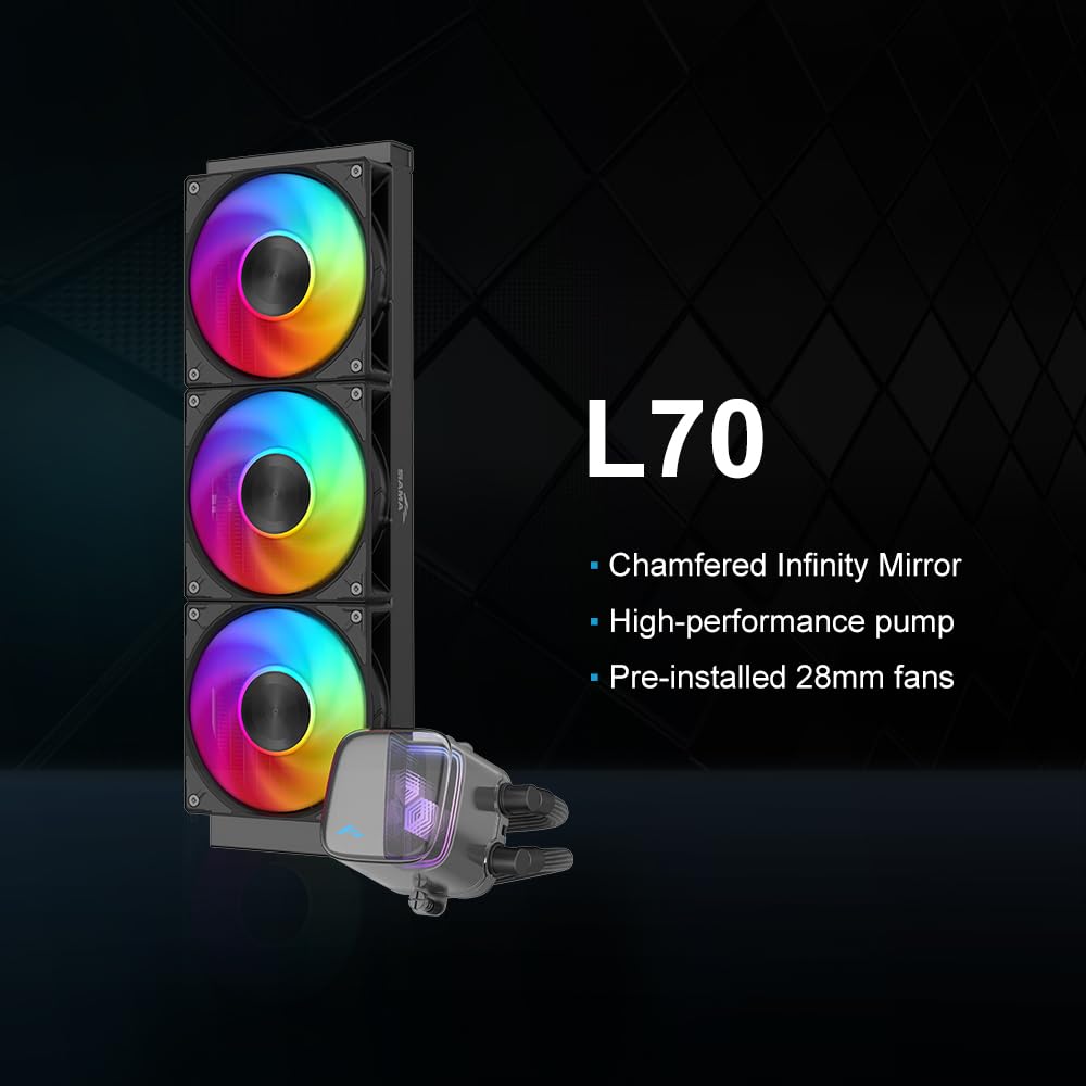 SAMA L70 360 BK ARGB 360mm AIO Liquid Cooler