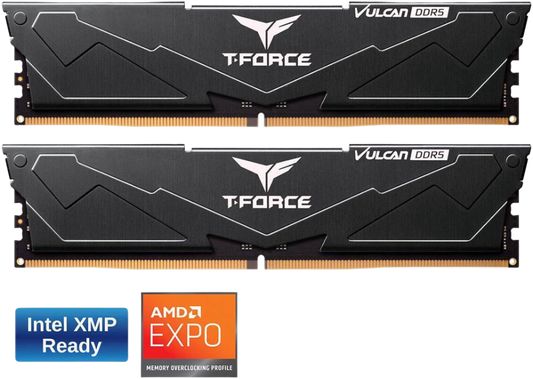 Team T-Force Vulcan 32GB (2 x 16GB) RAM DDR5 6000 EXPO and XMP